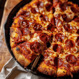 Crispy Cast Iron Skillet Pizza with Golden Crispy Crust 3 Crispy Cast Iron Skillet Pizza with Golden Crispy Crust