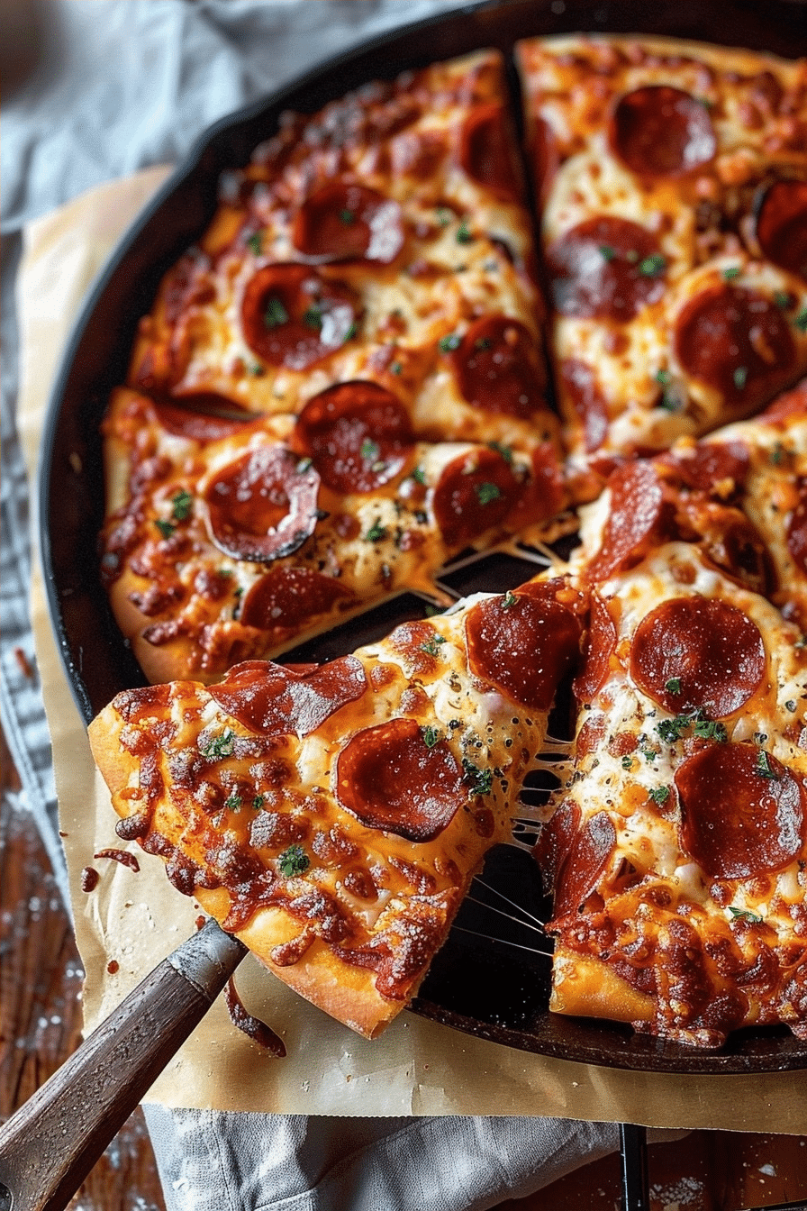 Crispy Cast Iron Skillet Pizza with Golden Crispy Crust 2 image 1780411505719