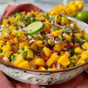 Easy Mango Salsa with Lime: Fresh Zesty Summer Dip