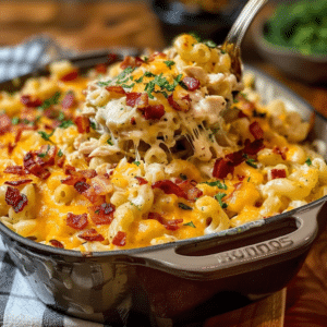 Cheddar Bacon Ranch Chicken Pasta - Cheesy Comfort Dinner 3 Cheddar Bacon Ranch Chicken Pasta - Cheesy Comfort Dinner