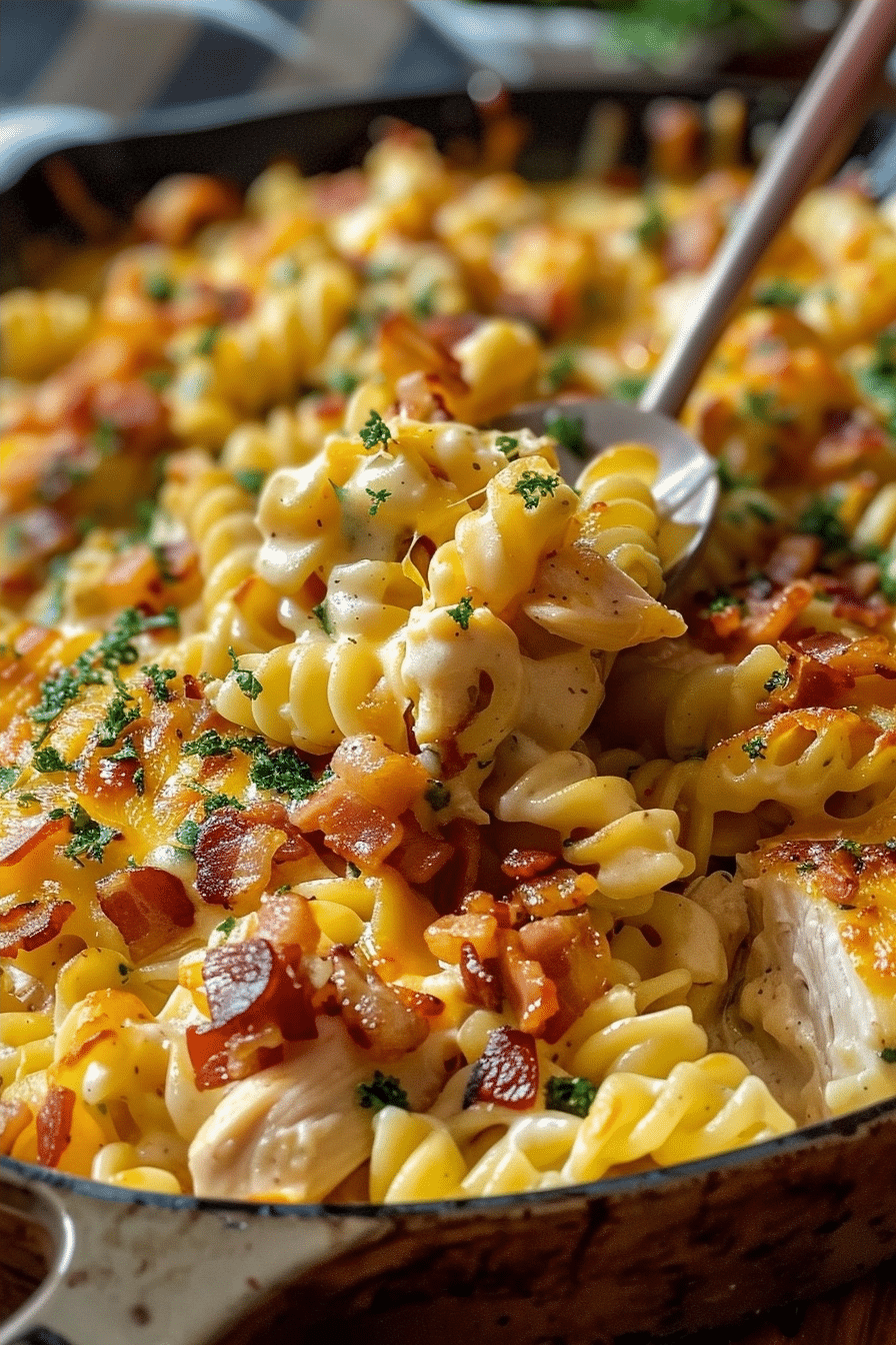 Cheddar Bacon Ranch Chicken Pasta - Cheesy Comfort Dinner 2 image 1780488194207