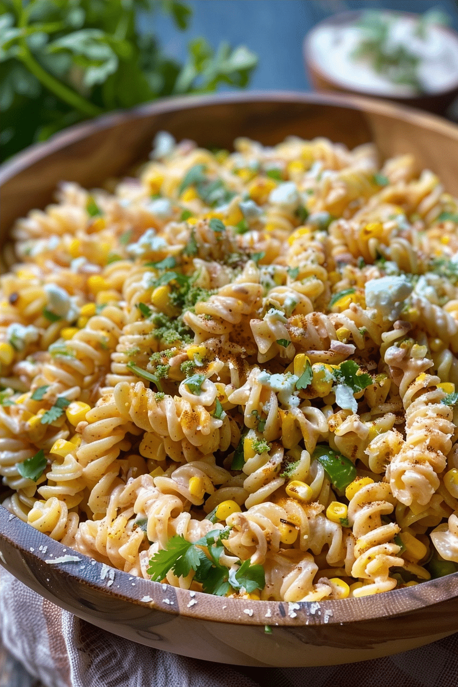 Mexican Street Corn Pasta Salad Recipe with Cotija 2 image 1780488196802