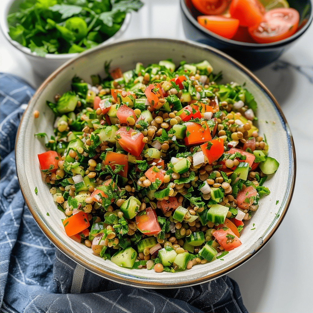 Easy Lentil Tabbouleh Salad (Cava Copycat) Recipe Simple