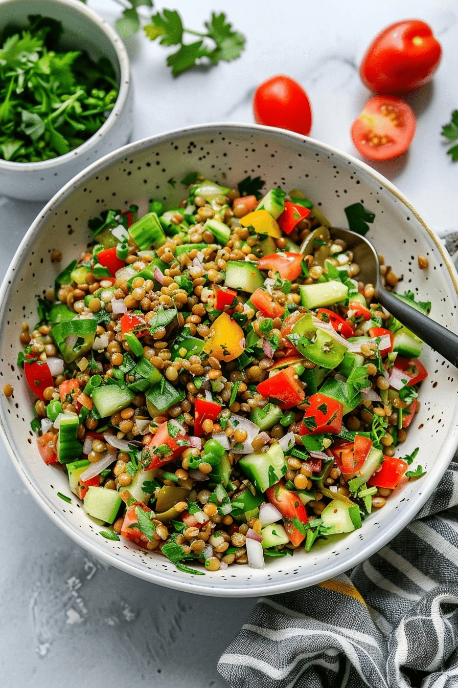 Easy Lentil Tabbouleh Salad (Cava Copycat) Recipe Simple 2 image 1780557171935