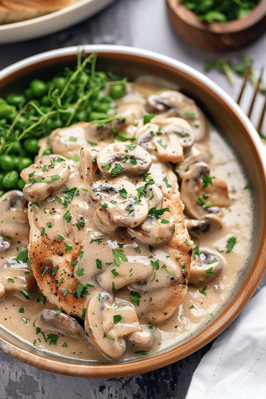 Creamy Mushroom Chicken with Parmesan Cream Sauce and Herbs 2 image 1780588102511