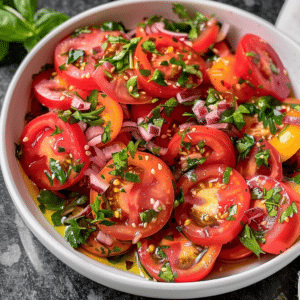 Marinated Tomatoes Salad Recipe - Cubes N Juliennes 3 Marinated Tomatoes Salad Recipe - Cubes N Juliennes