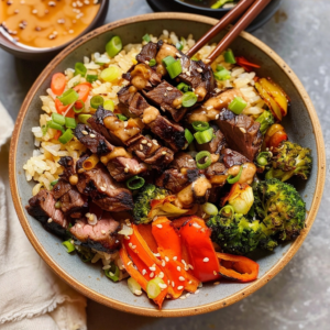 Easy Hibachi Steak Bowls - 30-Minute High Protein Dinner