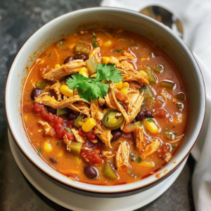 Crockpot Chicken Taco Soup (Easy High Protein Fall Dinner) 3 Crockpot Chicken Taco Soup (Easy High Protein Fall Dinner)