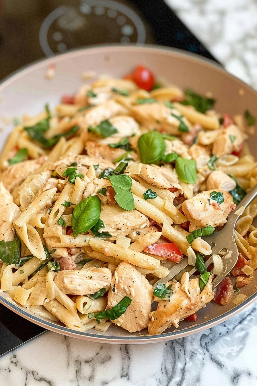 Healthy Tuscan Chicken Pasta (30-Minute High Protein) 2 image 1782079279364