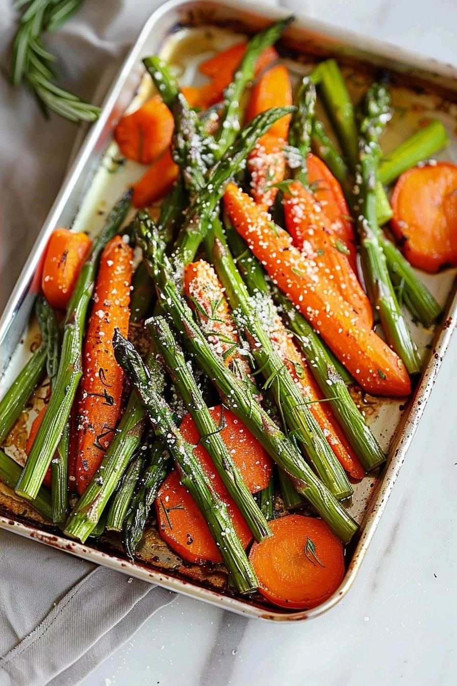 Roasted Asparagus and Carrots: A Simple Sheet Pan Side 2 image 1782507952190