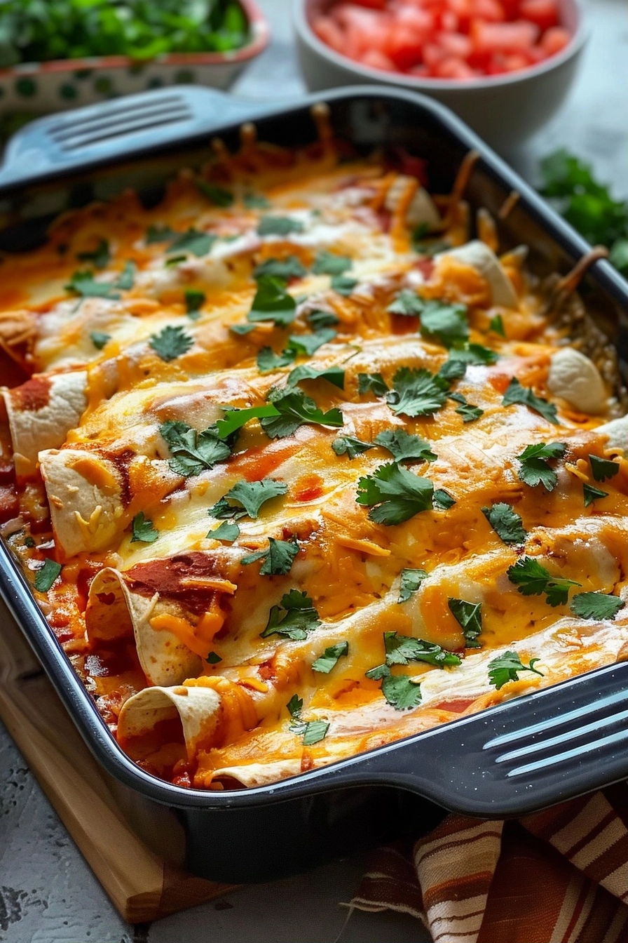 Easy Chicken Enchilada Recipe: Cheesy Chicken Enchiladas 2 image 1790642650603