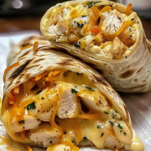 Cheesy Garlic Chicken Wraps Quick & Easy Dinner Idea 4 Cheesy Garlic Chicken Wraps Quick & Easy Dinner Idea