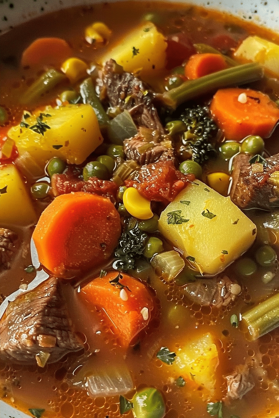 Old-Fashioned Vegetable Beef Soup Hearty Homemade Beef Soup 3 image 1791057361448