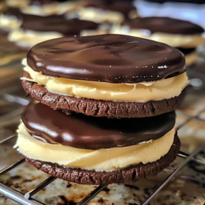 Boston Cream Pie Cookies | Easy Cream-Filled Chocolate Cookies 4 Boston Cream Pie Cookies | Easy Cream-Filled Chocolate Cookies
