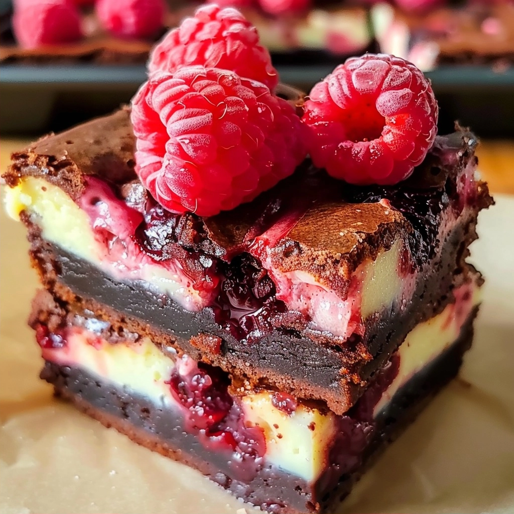 Raspberry Cheesecake Brownies Easy Raspberry Brownie Recipe