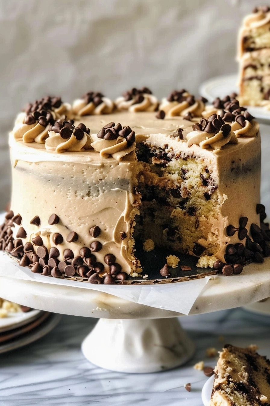 Cookie Dough Cake | Easy Chocolate Chip Cookie Cake Recipe 2 image 1791653840387