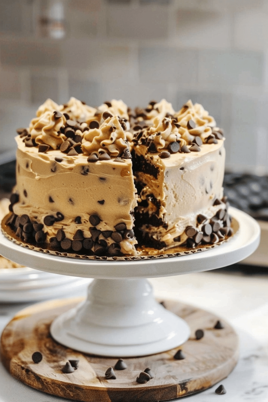 Cookie Dough Cake | Easy Chocolate Chip Cookie Cake Recipe 3 image 1791653846565