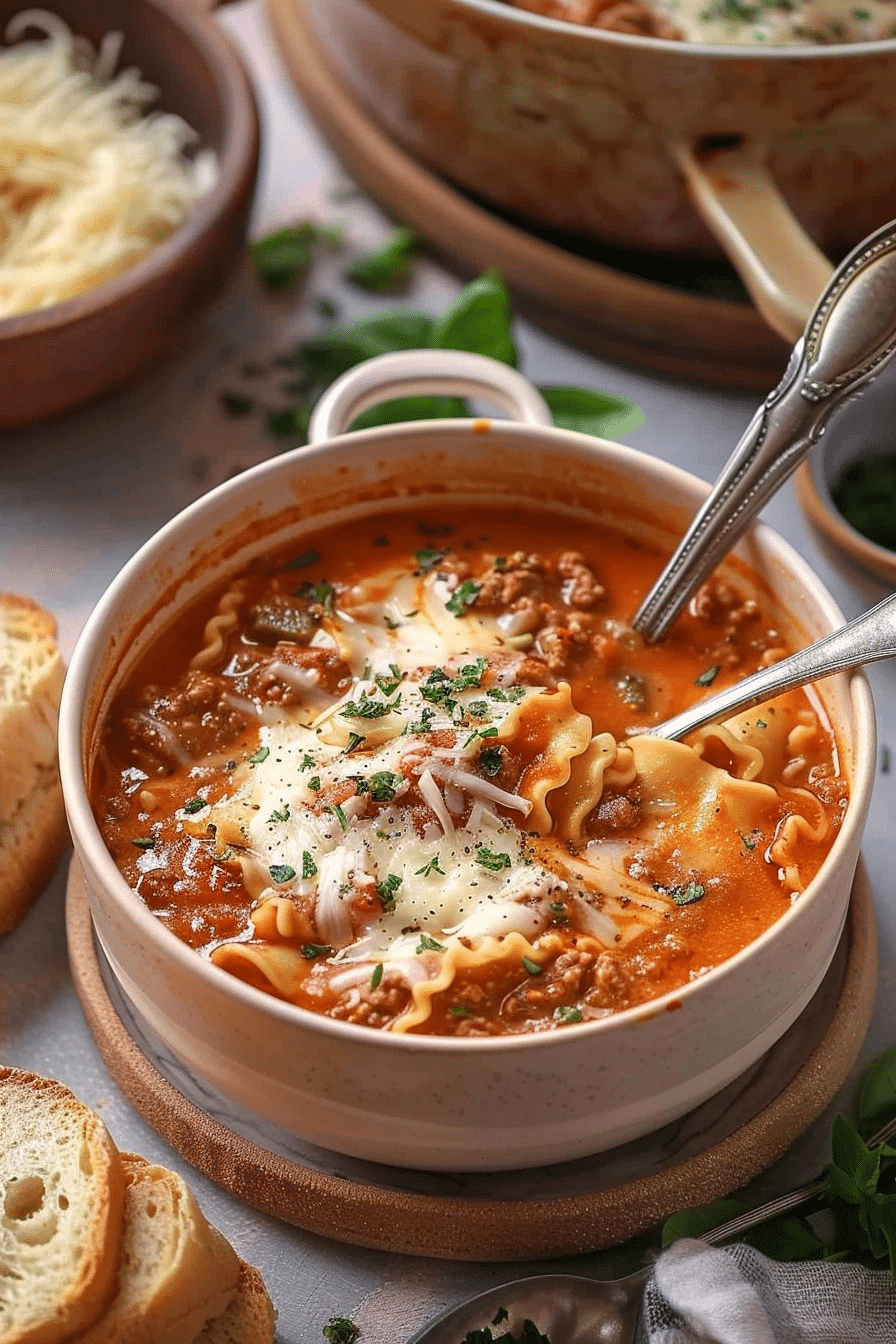 Easy Creamy Lasagna Soup | Cozy Fall Dinner Recipe 3 image 1791748362441