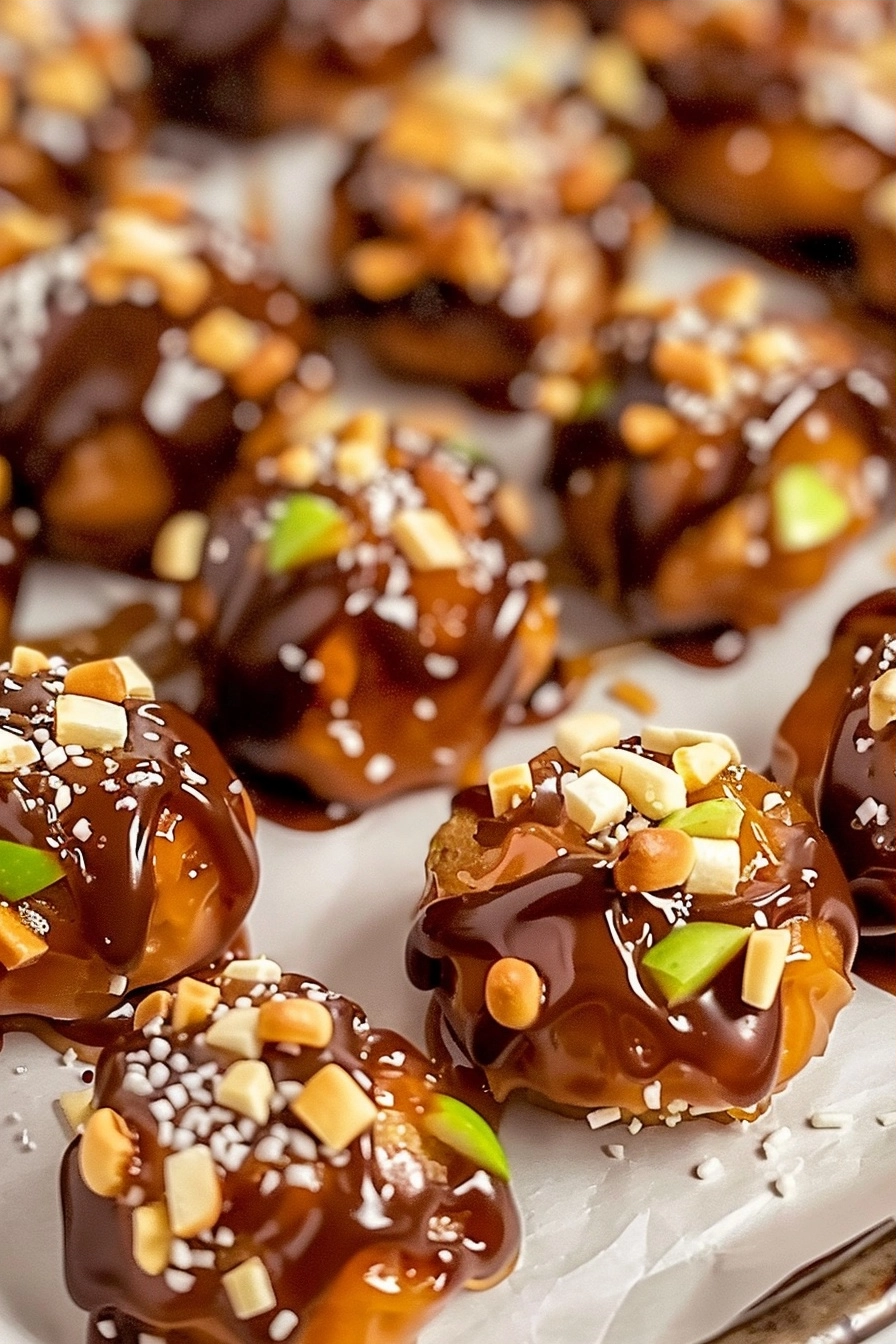 Caramel Apple Pretzel Bites Easy Fall Party Treat 3 image 1792004355525