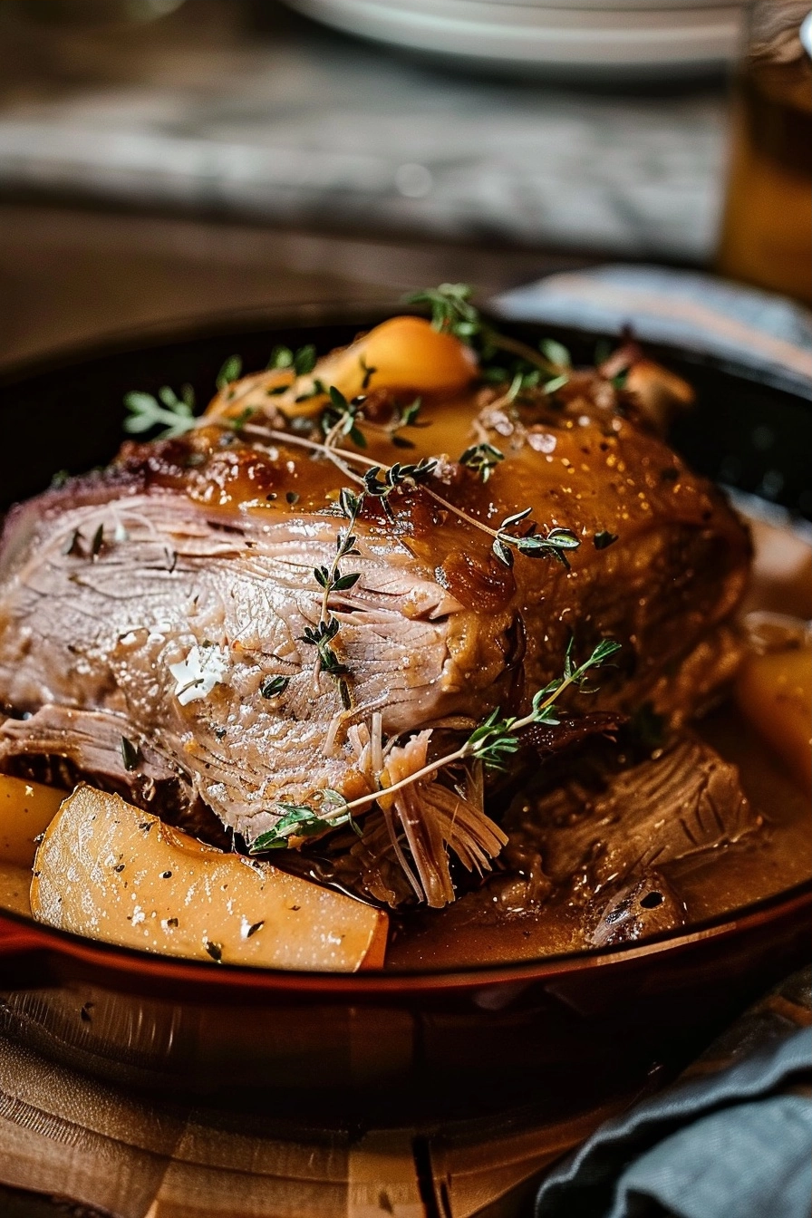 Apple Cider Braised Pork Shoulder Easy Fall Pork Dinner 2 image 1792004726352