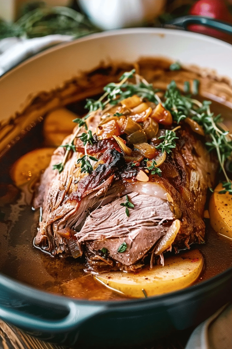 Apple Cider Braised Pork Shoulder Easy Fall Pork Dinner 3 image 1792004733001